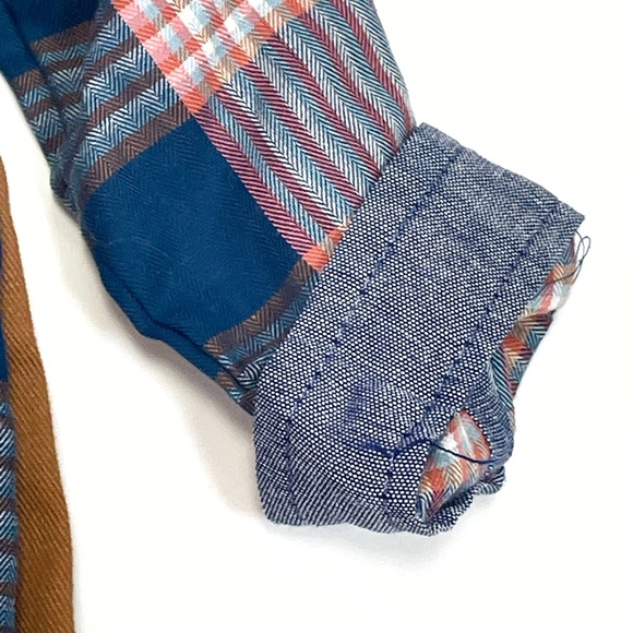 Ben Sherman • plaid onesie and utility pants Outfit • 6-9 months - Picture 6 of 12